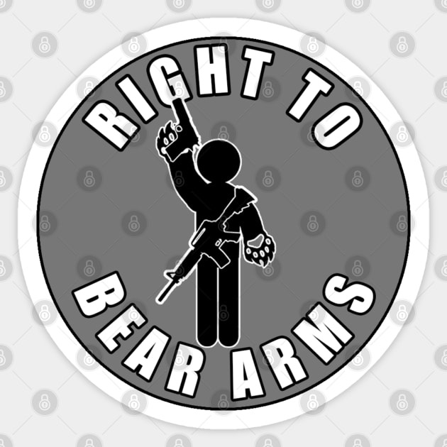 Right To Bear Arms Sticker by  The best hard hat stickers 